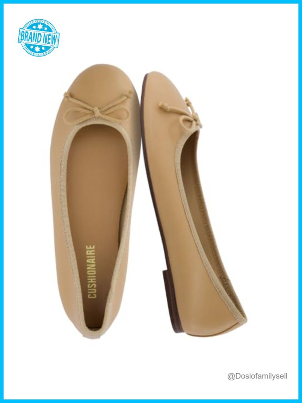 Memory Foam Ballet Flats Round Toe Mary Jane Vegan Leather Comfort